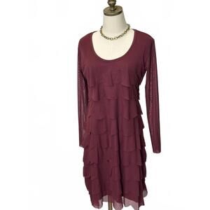 NEW ISLE women's neo dress in cherry mesh